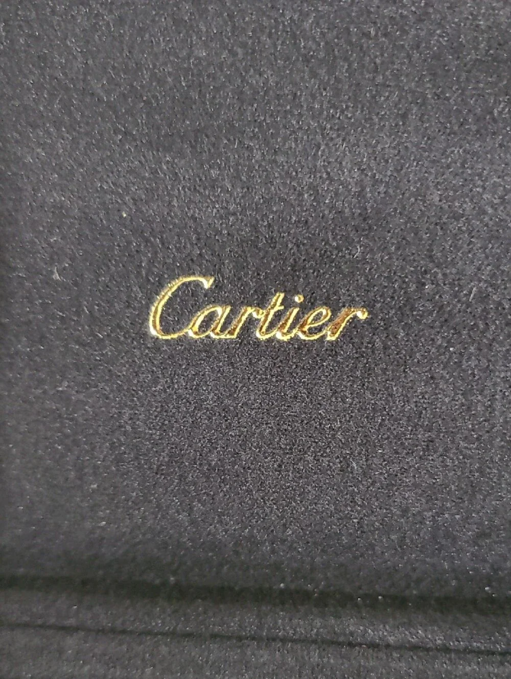 Cartier Red Vintage Decorative Jewelry Box with Gold Trim